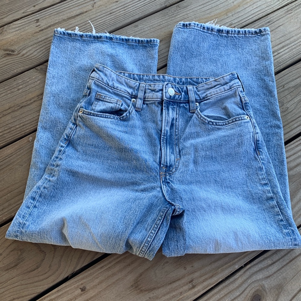 H&M Light Blue Flare & Wide Leg Jeans